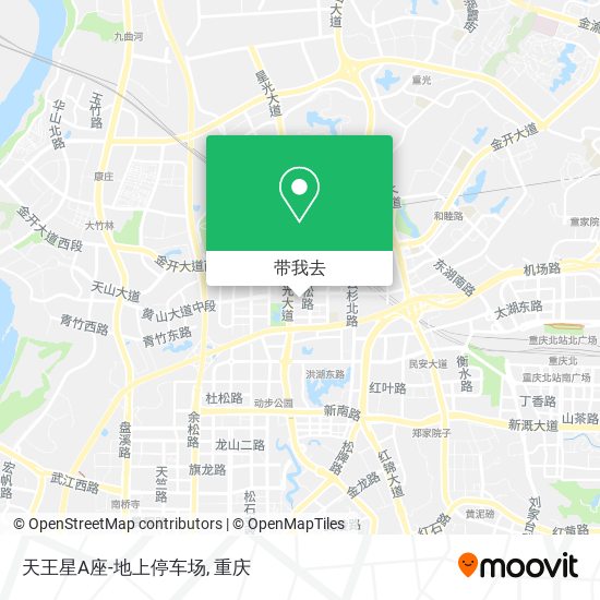 天王星A座-地上停车场地图