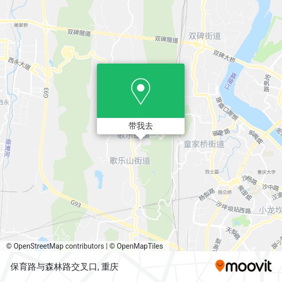 保育路与森林路交叉口地图