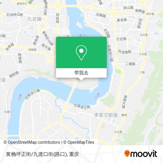 黄桷坪正街/九渡口街(路口)地图