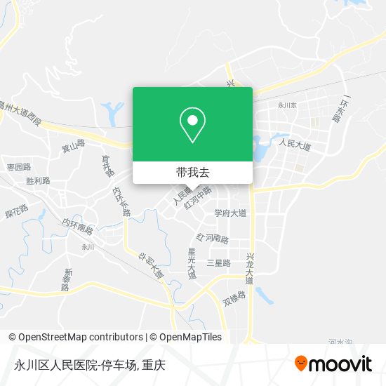永川区人民医院-停车场地图