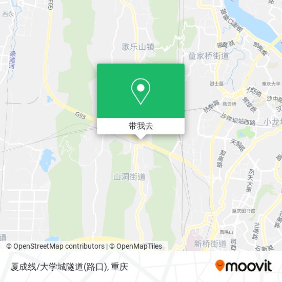 厦成线/大学城隧道(路口)地图