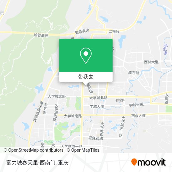 富力城春天里-西南门地图