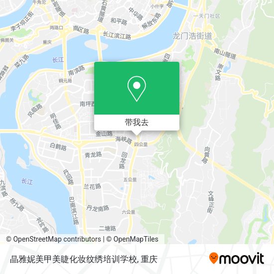 晶雅妮美甲美睫化妆纹绣培训学校地图