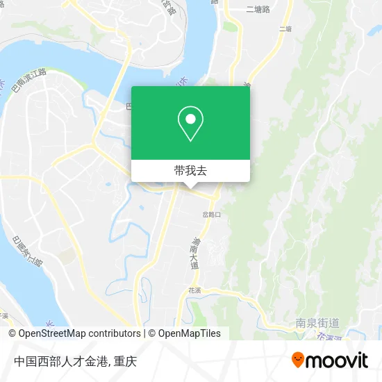 中国西部人才金港地图