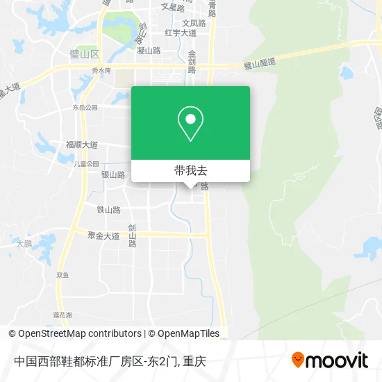 中国西部鞋都标准厂房区-东2门地图