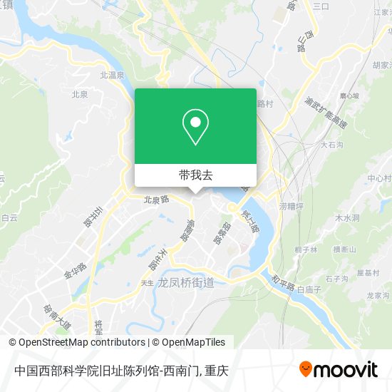 中国西部科学院旧址陈列馆-西南门地图