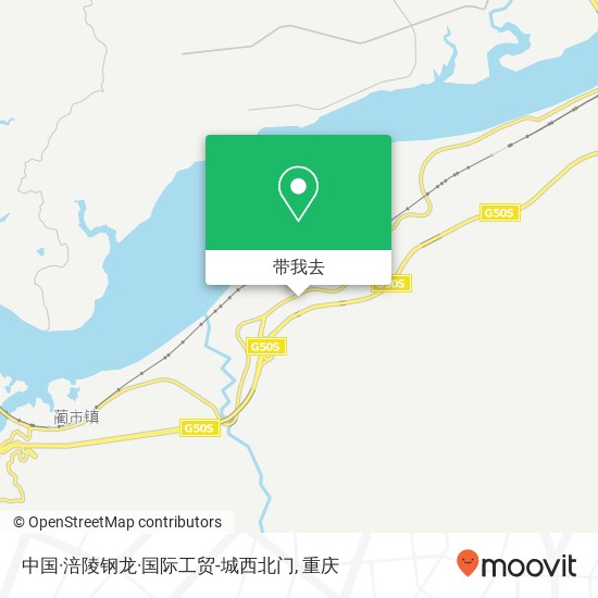 中国·涪陵钢龙·国际工贸-城西北门地图
