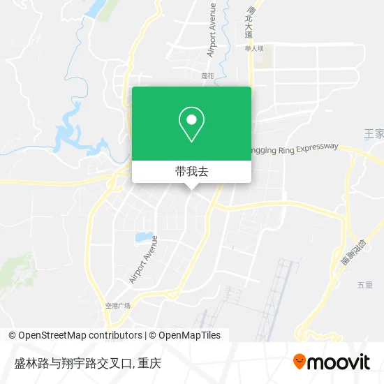 盛林路与翔宇路交叉口地图