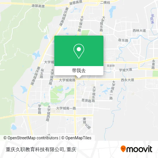 重庆久职教育科技有限公司地图