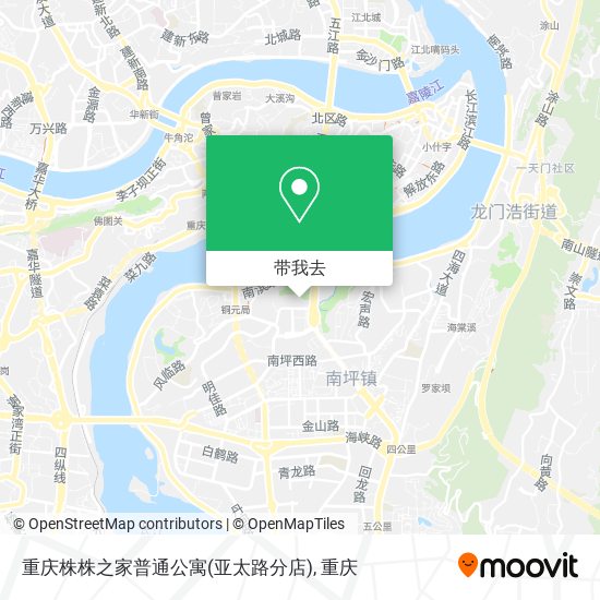 重庆株株之家普通公寓(亚太路分店)地图