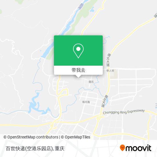 百世快递(空港乐园店)地图