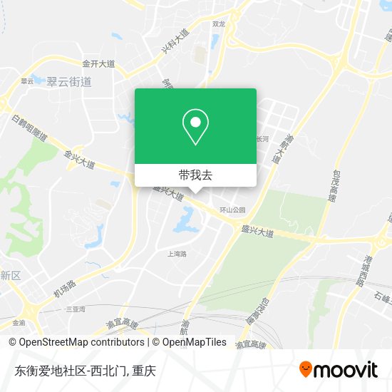 东衡爱地社区-西北门地图
