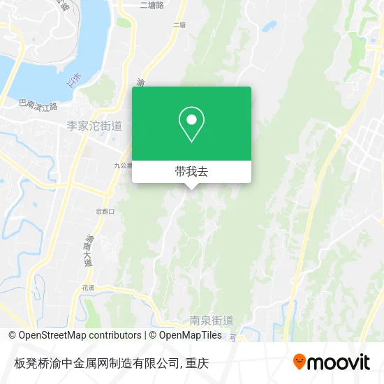 板凳桥渝中金属网制造有限公司地图