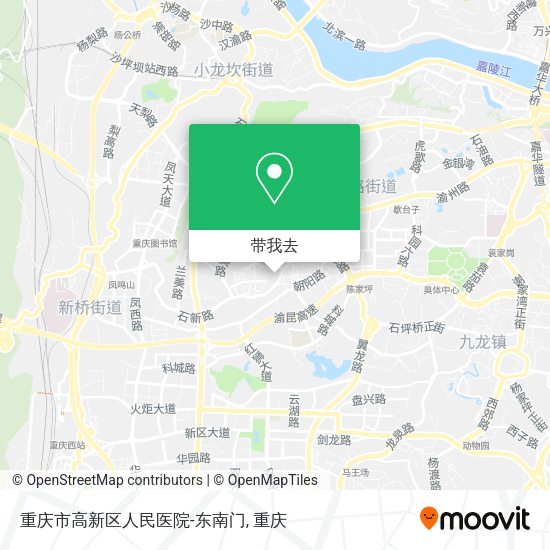 重庆市高新区人民医院-东南门地图
