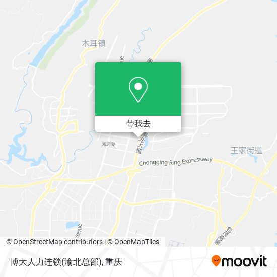 博大人力连锁(渝北总部)地图
