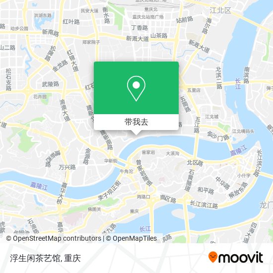 浮生闲茶艺馆地图