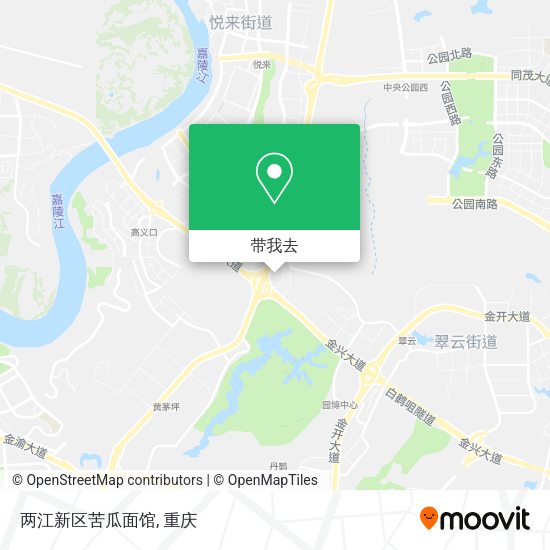 两江新区苦瓜面馆地图