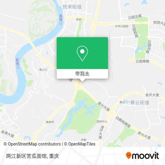 两江新区苦瓜面馆地图