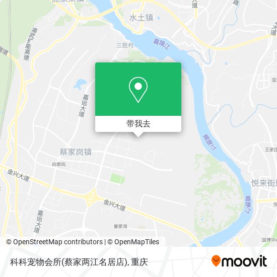 科科宠物会所(蔡家两江名居店)地图