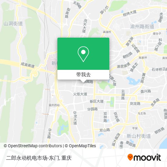 二郎永动机电市场-东门地图