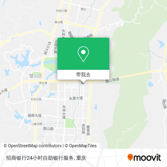 招商银行24小时自助银行服务地图