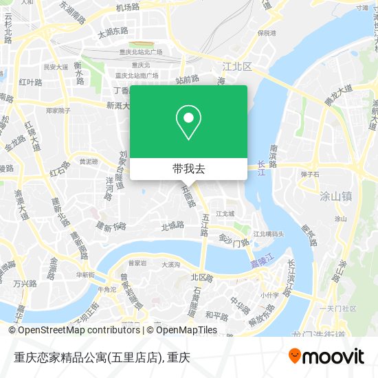 重庆恋家精品公寓(五里店店)地图