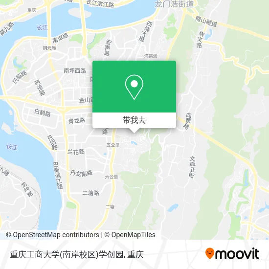 重庆工商大学(南岸校区)学创园地图