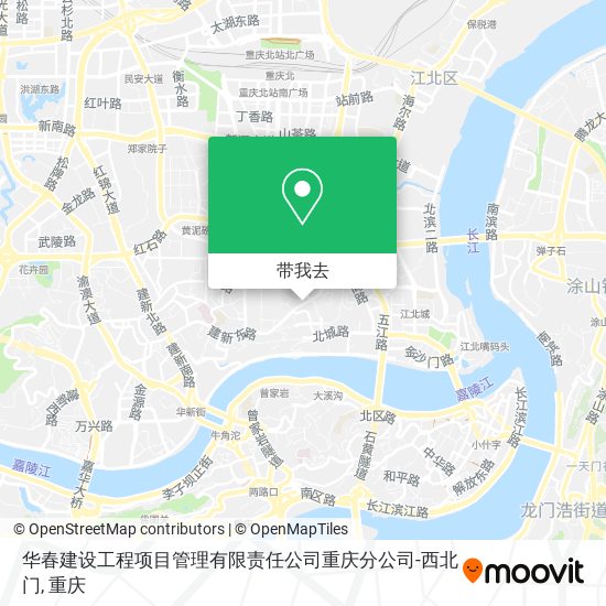 华春建设工程项目管理有限责任公司重庆分公司-西北门地图