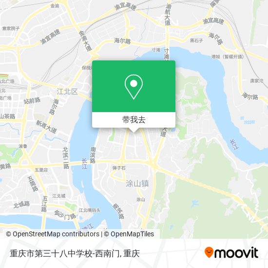 重庆市第三十八中学校-西南门地图