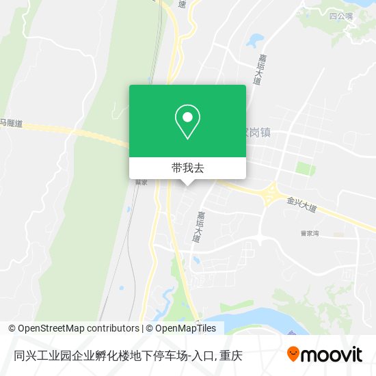 同兴工业园企业孵化楼地下停车场-入口地图