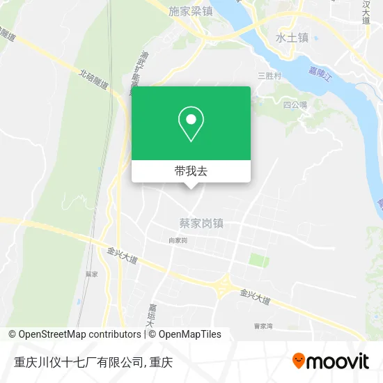 重庆川仪十七厂有限公司地图