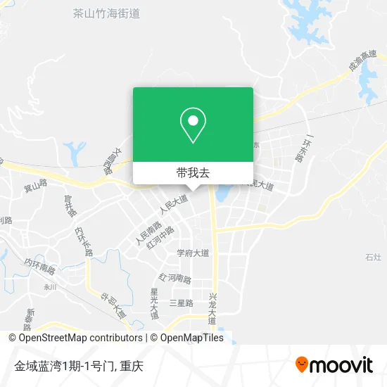 金域蓝湾1期-1号门地图