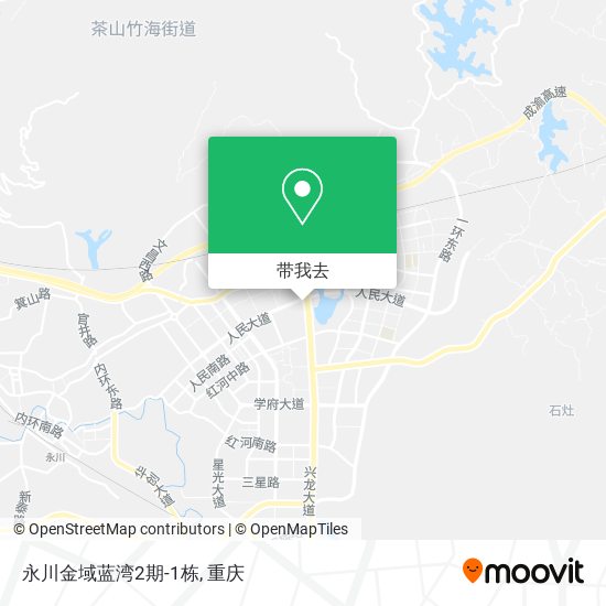 永川金域蓝湾2期-1栋地图