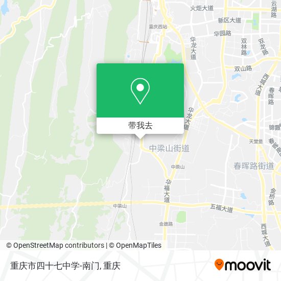 重庆市四十七中学-南门地图