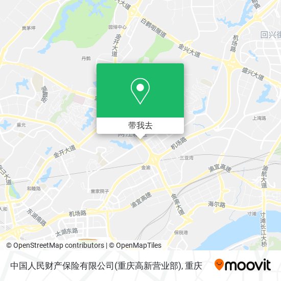 中国人民财产保险有限公司(重庆高新营业部)地图