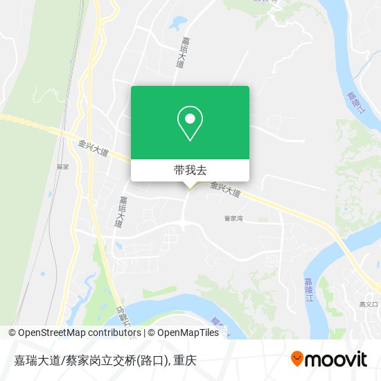 嘉瑞大道/蔡家岗立交桥(路口)地图