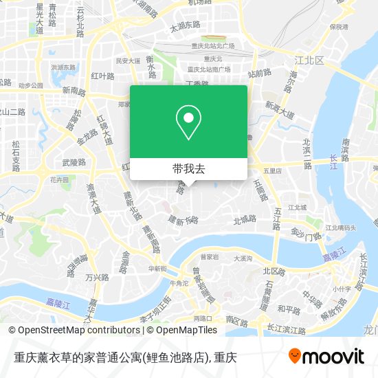 重庆薰衣草的家普通公寓(鲤鱼池路店)地图