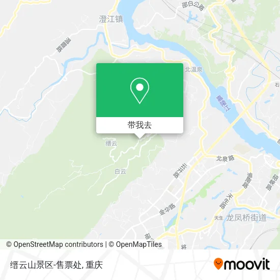 缙云山景区-售票处地图