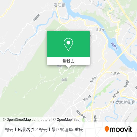缙云山风景名胜区缙云山景区管理局地图