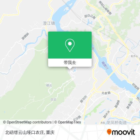 北碚缙云山垭口农庄地图