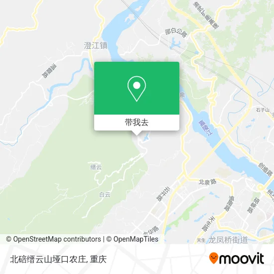 北碚缙云山垭口农庄地图