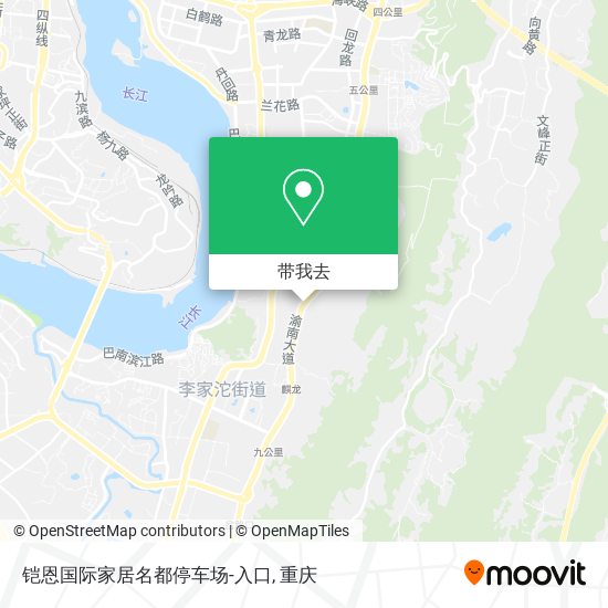 铠恩国际家居名都停车场-入口地图