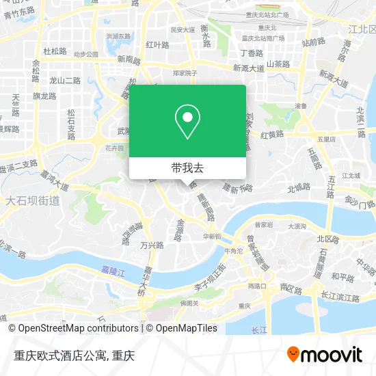 重庆欧式酒店公寓地图