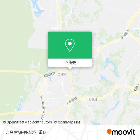 走马古镇-停车场地图
