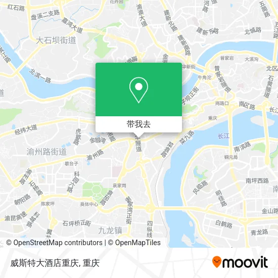 威斯特大酒店重庆地图
