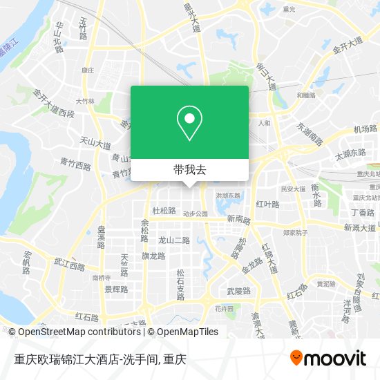 重庆欧瑞锦江大酒店-洗手间地图