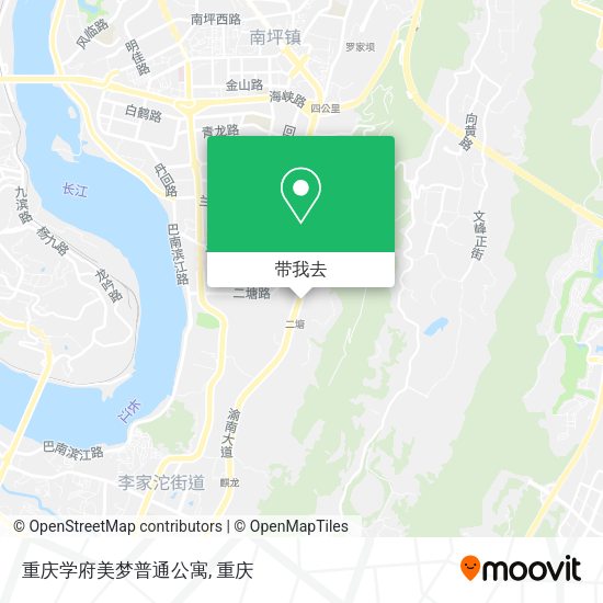重庆学府美梦普通公寓地图