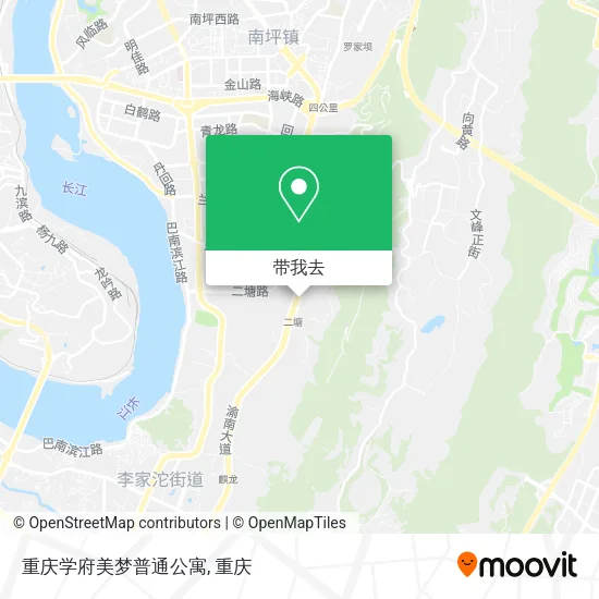 重庆学府美梦普通公寓地图