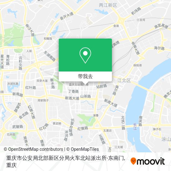 重庆市公安局北部新区分局火车北站派出所-东南门地图