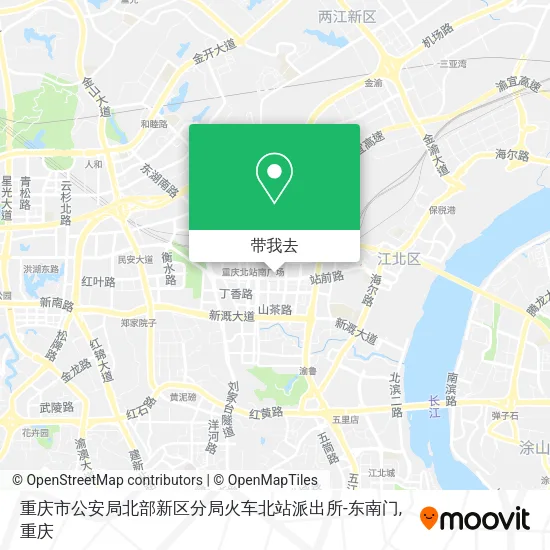 重庆市公安局北部新区分局火车北站派出所-东南门地图